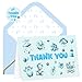 ceiba tree Baby Shower Thank You Cards with Envelopes & Stickers for Boy Party Appreciation Blue 24 Packs 4x6 Inch Blank inside