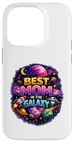 Best Mom in the Galaxy Cute Space ��̓� �X�}�z�P�[�X iPhone 14 Pro �p