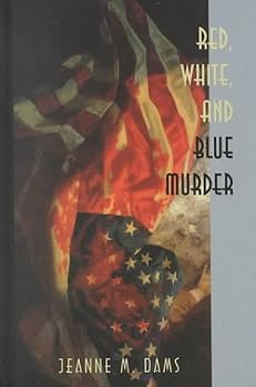 Hardcover Red, White, and Blue Murder: A Hilda Johansson Mystery [Large Print] Book
