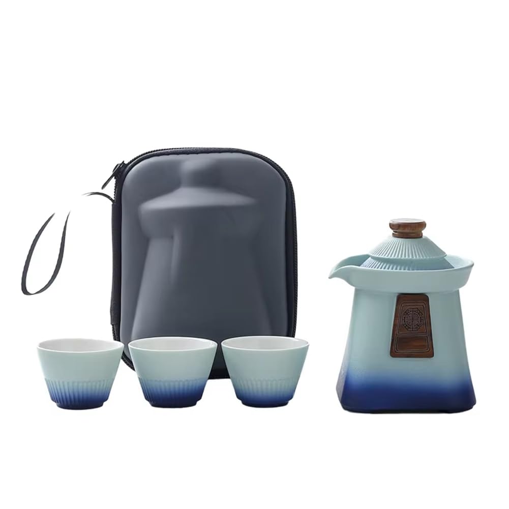 CTRLZS Portable Chinese Tea Set - Complete Travel Teaware Kit with Teapot, Cups, and Brewing Tools for Tea Ceremony