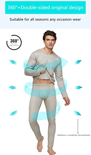 EMF Protection EMI Shielding Anti-Radiation Silver Fiber Clothes-Long Sleeve Tops Underwear2