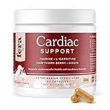 FERA PET ORGANICS Cardiac Support Cat and Dog Supplement with Taurine, L Carnitine, CoQ10, Vitamin E, and Hawthorn Berry, Cat and Dog Vitamins for Heart Health, 60 Capsules