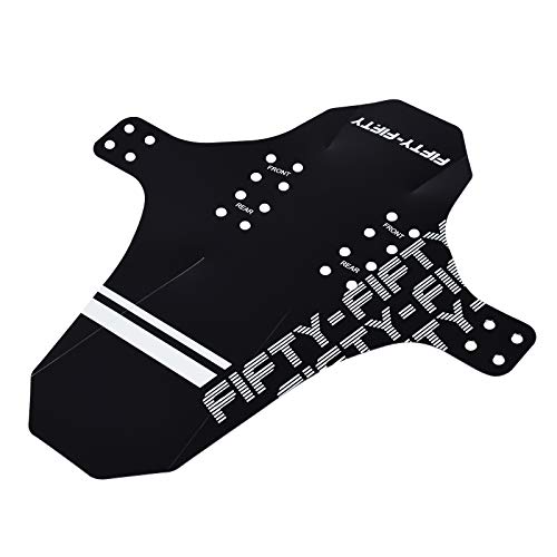 FIFTY-FIFTY Adjustable Mountain Bike Fender, MTB Mudguard, Front and Rear Compatible Bicycle Mudguard, Fits 26
