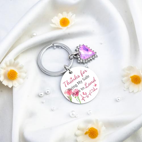 Presentes de dia das mães, chaveiro de aço inoxidável para mãe, chaveiro de prata com letras rosa, m