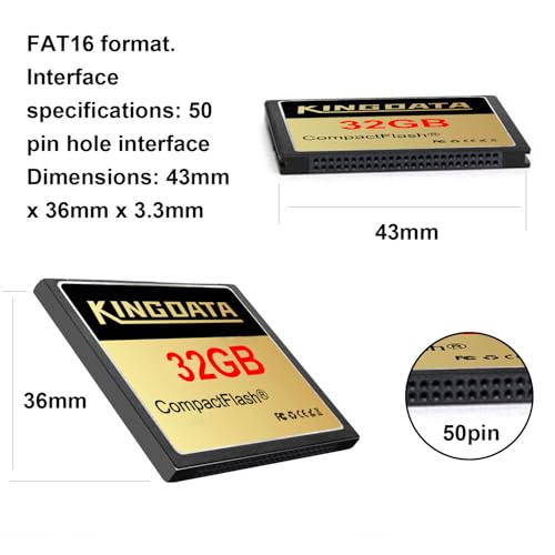 Image of Compact Flash Card 2Pack 32GB CF400X FAT32 Type I for Equipment Vintage Digital Cameras