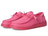 HEYDUDE Women's Wendy Funk Warped Geo, Pink Lemonade/Hot Pink, 6 Medium
