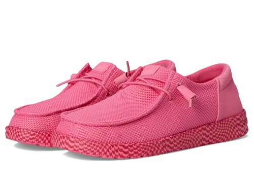 HEYDUDE Women's Wendy Funk Warped Geo, Pink Lemonade/Hot Pink, 8 Medium