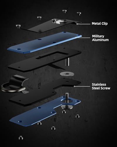 Image of Key Organizer for Men Compact Key Holder Minimalist Key Case Metal Key Chain Key Holder for Keychain Secures 2-5 Keys