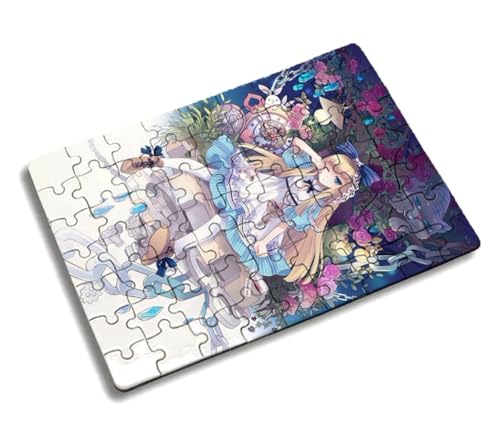 Merchandmanía Puzzle Pequeño tamaño Aprox. A5 de 63 Piezas Alicia Anime Fantasia bishoujo Cuento para niños Manga Rompecabezas puzle
