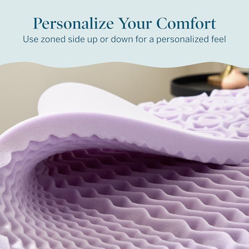 Surmatelas en mousse à mémoire de forme lit double confortable 5 cm
