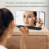 Adiwo Budzik projekcyjny, 7,4 calowy wyświetlacz LED budzik, projektorem obrotowym o 180°, Budzik projekcyjny do sypialni, 6-poziomowa regulacja jasności, port ładowania USB, 12/24 godz, drzemką
