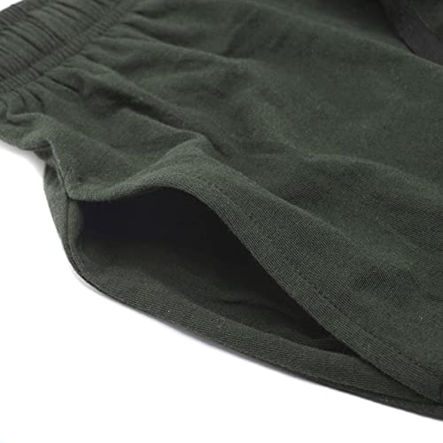 Homycomy Men's Pajama Pants Soft Sleep Pants Pajama Bottoms Cotton Lounge Pants With Pockets Green Large #TOP6