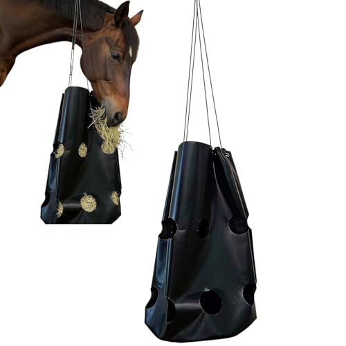 Sac à foin pour chevaux ajustable grand format pour poney chèvre mouton en écurie