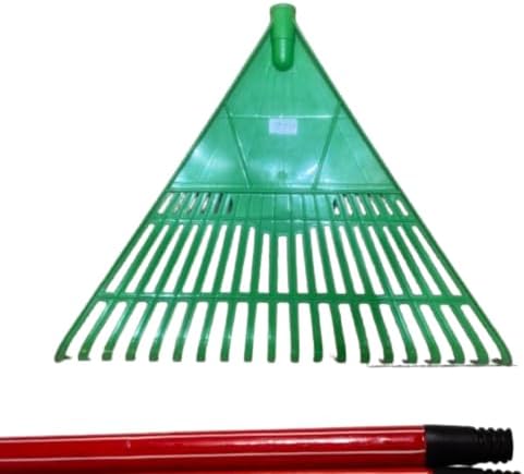 Rastelo para Jardim com Cabo, para Limpeza de Folhas e Grama