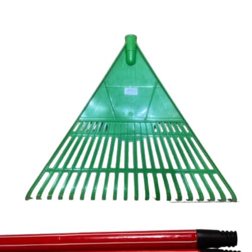 Rastelo para Jardim com Cabo, para Limpeza de Folhas e Grama