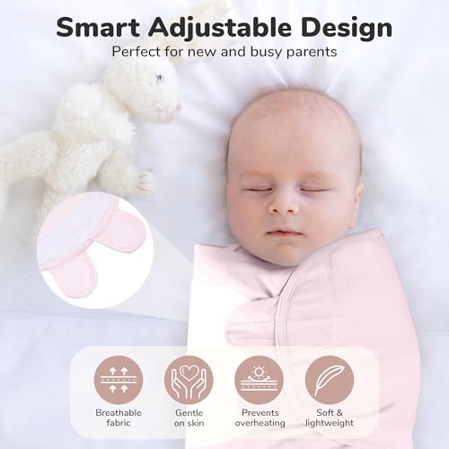 Image of Mama Cheetah Baby Swaddle Blanket with Zipper, Newborn Swaddle Sack, Baby Swaddles Sleep Sack 0-3 Months, Baby Swaddle Wrap for Baby Boy & Girl, 3-Pack