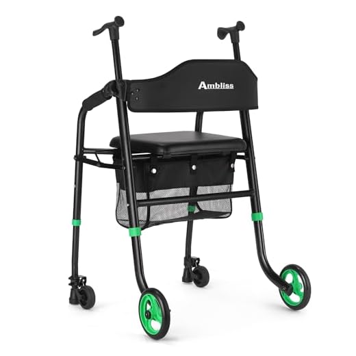 41CCTZC33EL._SS520_ Best 2 wheel walker with seat