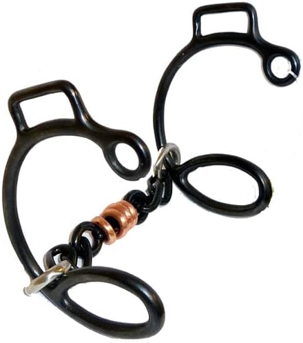 AJ Tack Sweet Iron Six Three Piece Copper Dogbone Chain Gag Bit