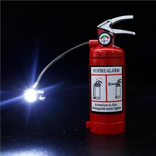 Encendedor Mini Metal Forma Extintor Butano LED miniatura 4