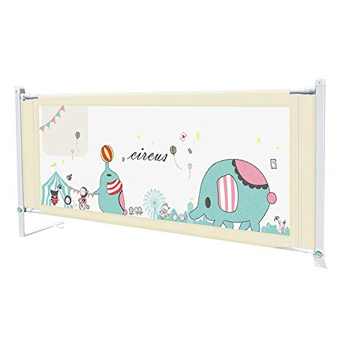 Barrière de sécurité lit bébé anti-chute verrouillable à hauteur réglable - 2