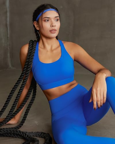 Image of RUNNING GIRL Sports Bras for Women High Support, Adjustable Straps High Impact Racerback Bra with Hook Closure Molded Cup