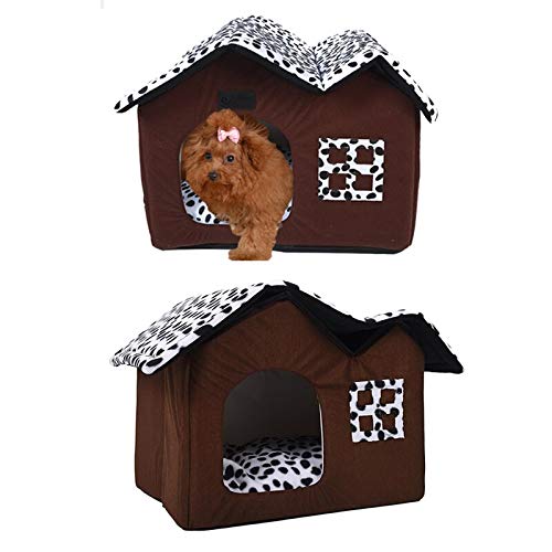 Niche chat et chien pliable avec tapis amovible
