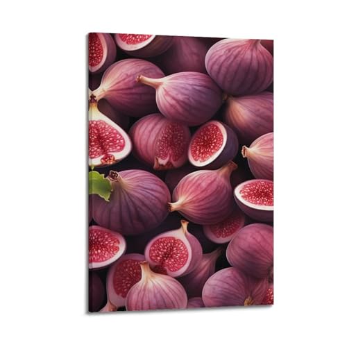 Poster artistique moderne figues violettes ZHOUKEG de qualité
