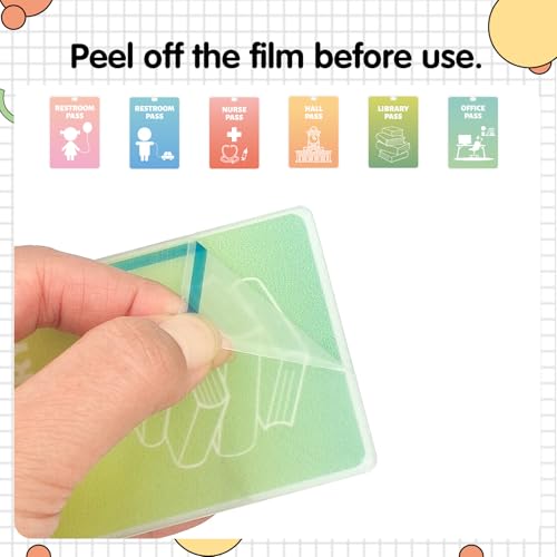 6 conjuntos de cordões de passagem de corredor inquebráveis passes escolares coloful acrílico bonito