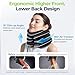 AUVON Inflatable Neck Stretcher for Cervical Traction, Cervical Stretcher with 3-Layer Design in Varying Sizes for Instant Relief, Neck Brace Pillow for Neck Support, Decompression Home Use, XL Size