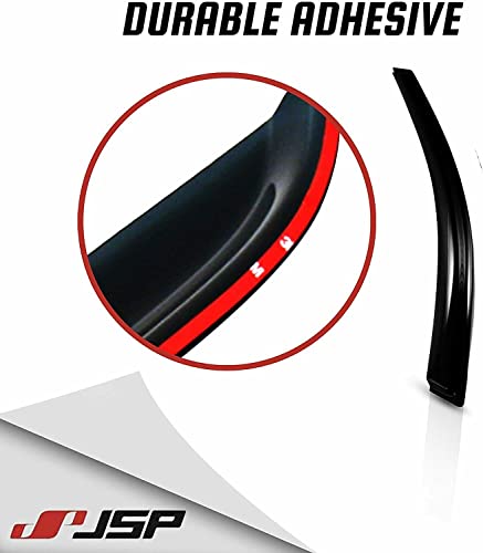 Jsp Out-Channel Side Window Deflector Strip, Rain Guard For Chevrolet Equinox 2010-2017, Dark Smoke Acrylic, Adhesive Tape Mount Wind/Sun/Rain Shade, Set Of 4 #TOP6