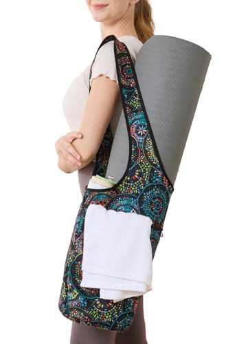 SURQO Yoga Mat Bag – Neoprene, Lightweight, Spacious