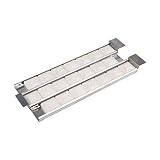 Mayer Barbecue Keramik Hitzediffusor Flammenblech Flammenverteiler für MGG-342 & MGG-362 Gasgrills, Flammblech, aus Edelstahl, mit 24 Keramiksteinen