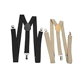 Bretelles de pantalon unisexes - peuvent un accessoire parfait pour un usage , un anniversaire, une fête ou autre occasion , bretelles de pantalon à dos en y