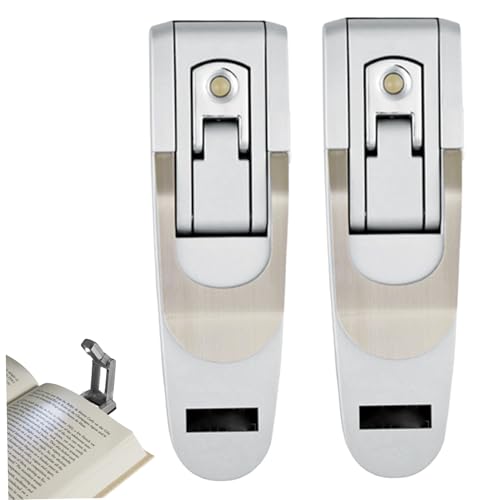 Luz de libro Gcroet foco de lectura nocturna ajustable con clip pack de 2 4