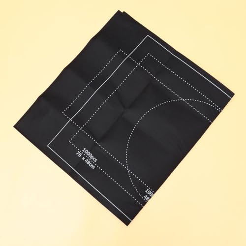 Tapete para puzzle inflable de fieltro negro con bandas de almacenamiento 3