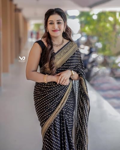 Image of Avantika Fashion Women's Kanjivaram Soft Silk Banarasi Sarees With Blouse Piece For Women