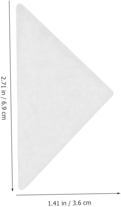 LIFKOME 150pcs Triangle Plastic Adhesive Collar Stays for Men's Shirts