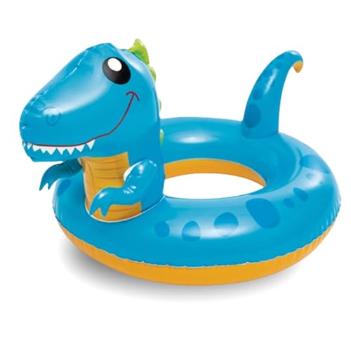 Dinosaurier Schwimmring für kinder 2-8 Jahre,Dicke PVC Aufblasbar Schwimmreifen Tierform Cartoon Wasserspielring,Pool Sc...
