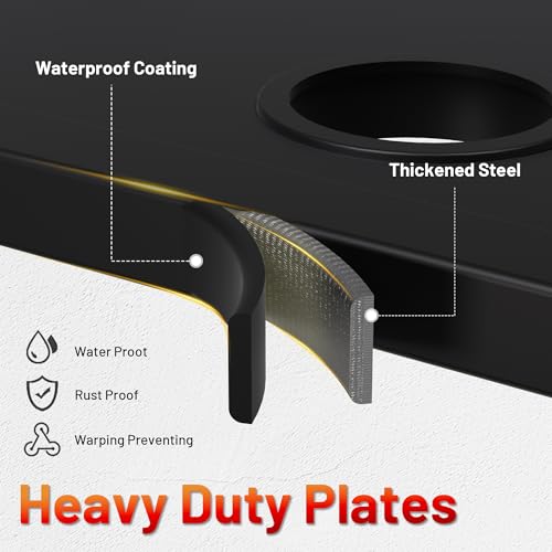 Power Tool Organizer Wall Mount with Charging Station, Garage 4 Drill Storage Shelf with Cordless Tool Holder, Heavy Duty Rack with 8 Outlet Power Strips and Hooks, Gift for Men, Husband (4 Layer) Power Tool Organizer Wall Mount with Charging Station, Garage 4 Drill Storage Shelf with Cordless Tool Holder, Heavy Duty Rack with 8 Outlet Power Strips and Hooks, Gift for Men, Husband (4 Layer) - Image 9