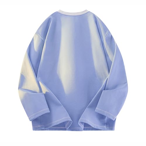 Men's Crewneck Warm Sweatshirts Fashion Raglan Long Sleeve T-Shirt Plus Size Loose Workout Active Golf Shirt Pullover3