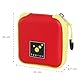 tee-uu AMPUSAFE SMALL | Verschiedene Farbvarianten | 10 x 2,7 x 10 cm | 8 Elastikschlaufen in Zwei Größen | klein | für den täglichen Einsatz (rot)