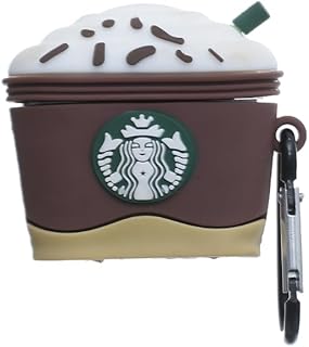 حافظة حماية من السيليكون المتين لسماعات ايربودز 4 بتصميم لطيف ثلاثي الأبعاد مقاوم للصدمات والخدش مع حامل معدني من جي-باور - متعدد الألوان (تصميم سي)