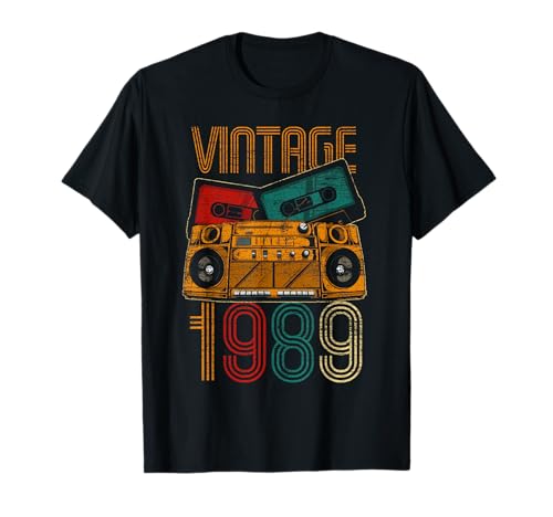 33 aniversario de regalo de cumpleaños - Vintage 1989 Camiseta