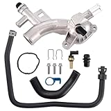 Engine Coolant Housing Water Outlet Aluminum with Hoses - Repalcement for Chevy Cruze, Sonic, Trax and Buick Encore 1.4L - Replaces 25193922, 13251447 and More