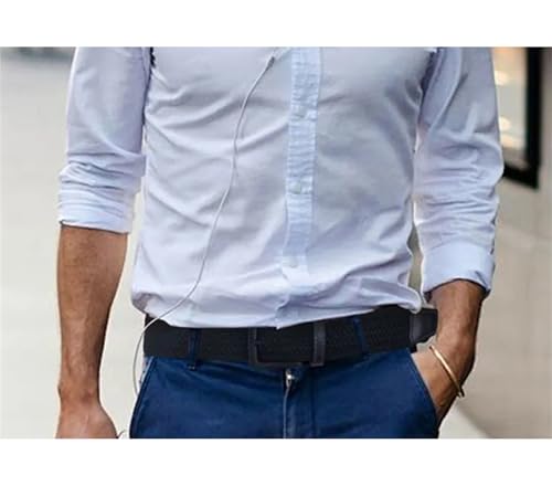 Canvas Belts For Men Fashion Metal Pin Buckle Strap Male Elastic Belt For Pants Jeans3