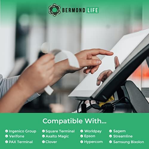 Bermond Life Till Rolls 57x40 | 20x Thermal Rolls for Card Payment Machines | BPA Free & Recyclable PDQ Rolls | Card Machine Rolls for Worldpay, Ingenico, Barclays & More