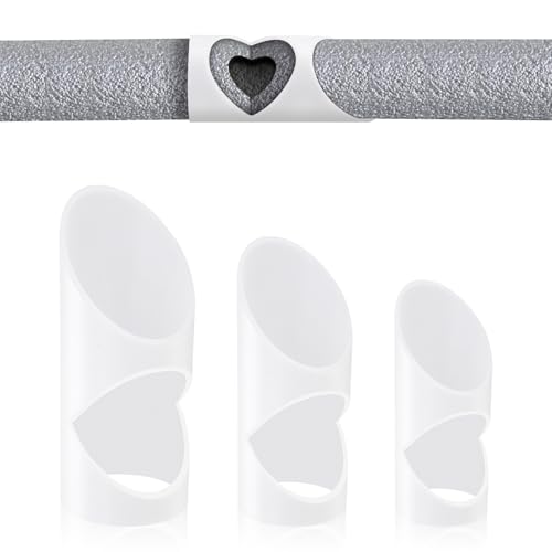 3 Piece Foam Pipe Cutting Tool - Precision Triple Pipe Insulation Cutting Jig, Ideal for Home, Industrial and Commercial Use, 41mm, 48mm, 54mm (White)