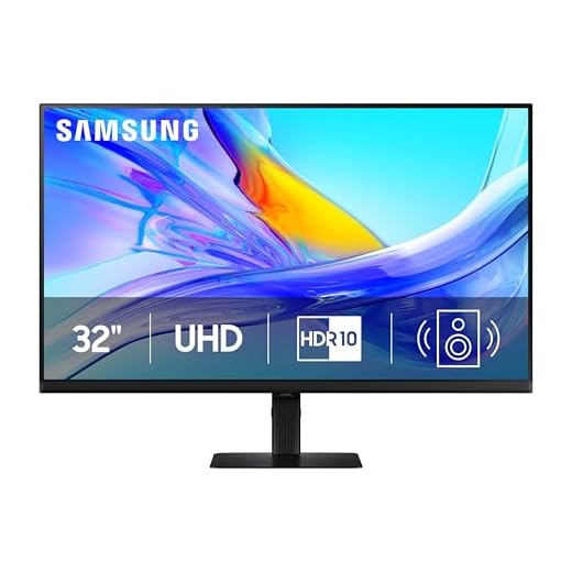 Samsung 32” ViewFinity S8 (S80UD) 4K UHD IPS HDR10 High Resolution Monitor, USB-C, Built-in Speakers, Ergonomic Stand, Built-in KVM Switch, Intelligent Eye Care, LS32D808UBNXGO, 2025