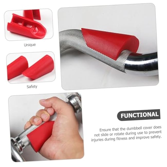 1 Pair Barbell Bench Press Grips Fat Bar Grips Weight Bar Adapter Pads Grip Strength Trainer Convenient Barbell Pesas Fitness Accessories Fitness Supplies Dumbbel Rubber Hand Grip