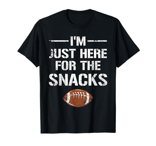 Lustiges Fußballspiel-Tages-Shirt "I'm Just Here for the Snacks" T-Shirt